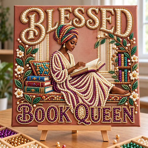 Blessed Book Queen DIY Diamond Pearl Art Kit GFTOPND3923