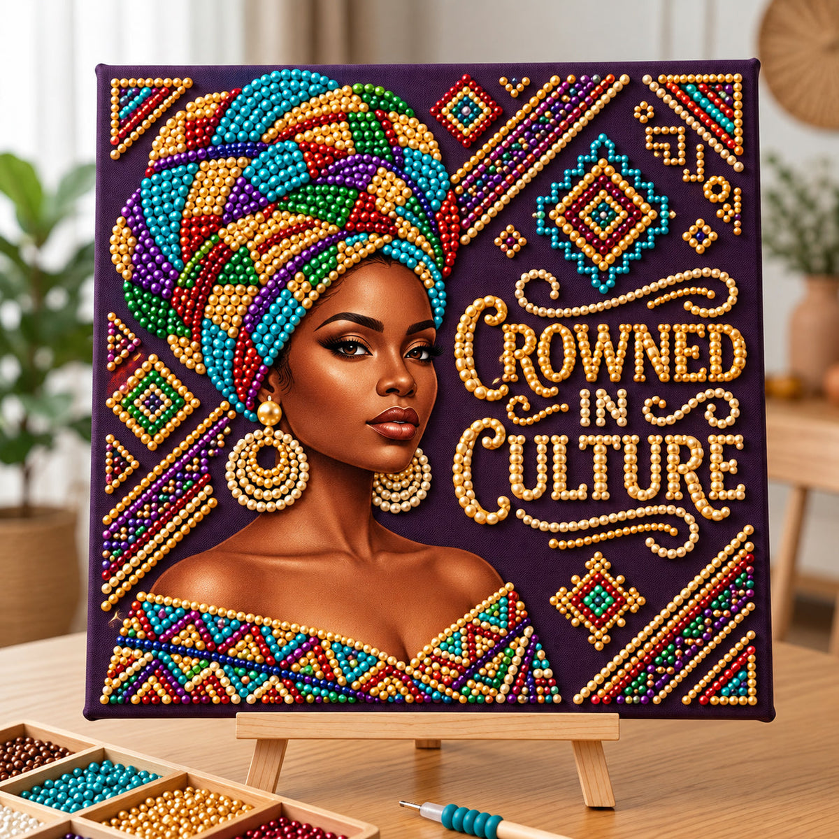 Crowned In Culture DIY Diamond Pearl Art Kit GFTOPND3925