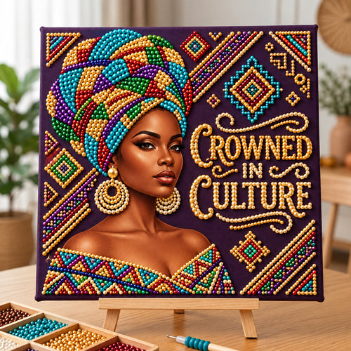 Crowned In Culture DIY Diamond Pearl Art Kit GFTOPND3925