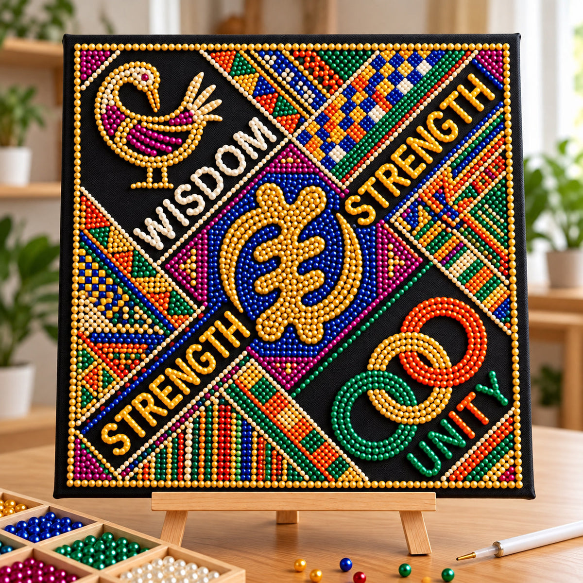 Adinkra Heritage DIY Diamond Pearl Art Kit GFTOPND3927