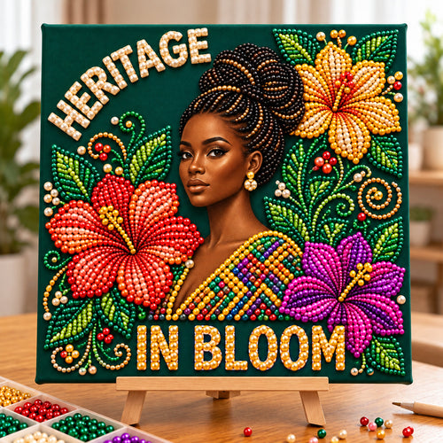 Heritage In Bloom DIY Diamond Pearl Art Kit GFTOPND3965