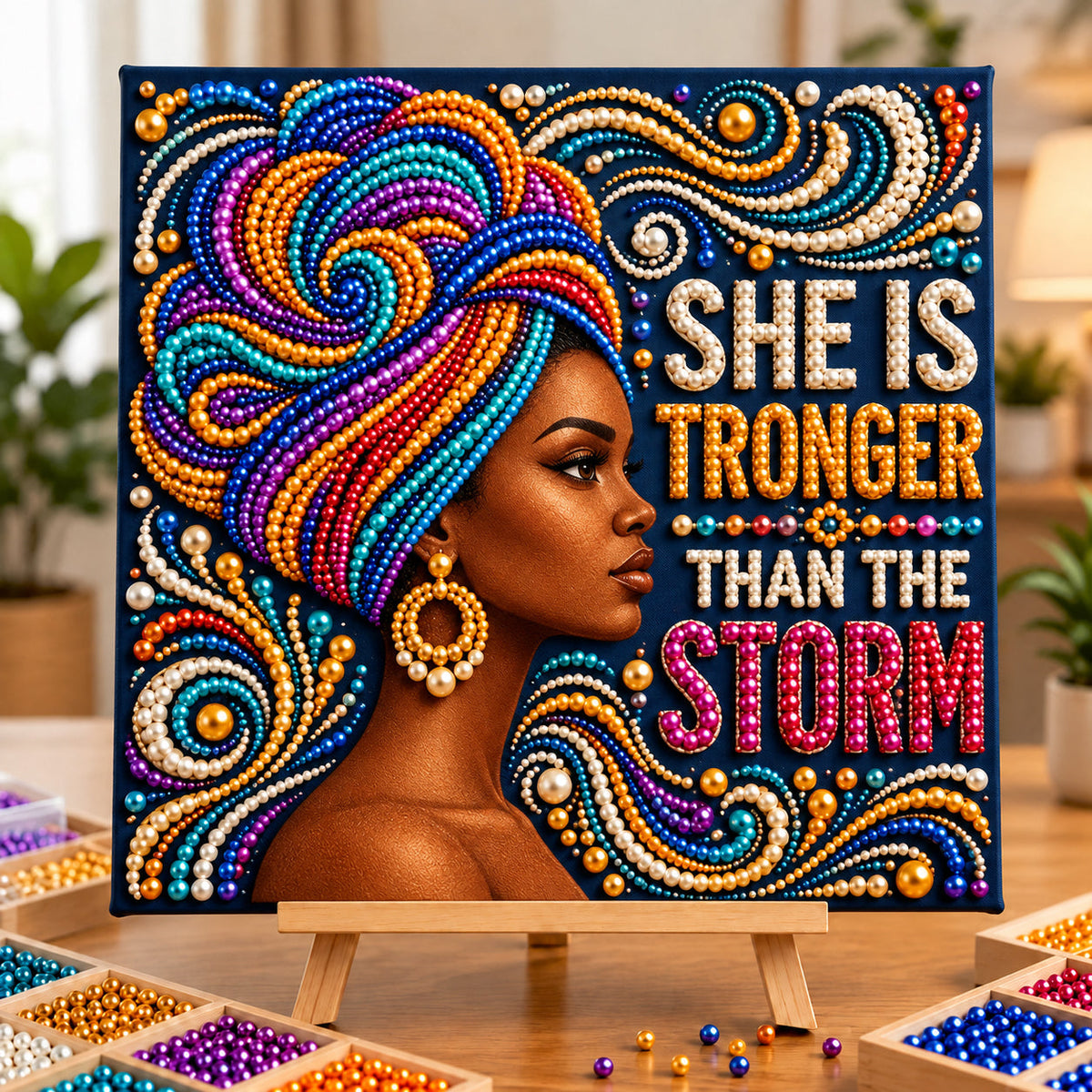 Stronger Than The Storm DIY Diamond Pearl Art Kit GFTOPND3966