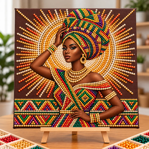 The Golden Sun Queen DIY Diamond Pearl Art Kit GFTOPND3970