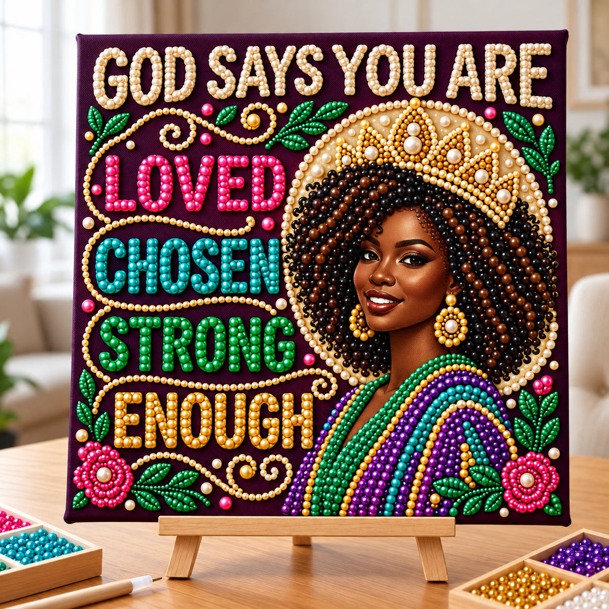 God Says You Are DIY Diamond Pearl Art Kit GFTOPND3972