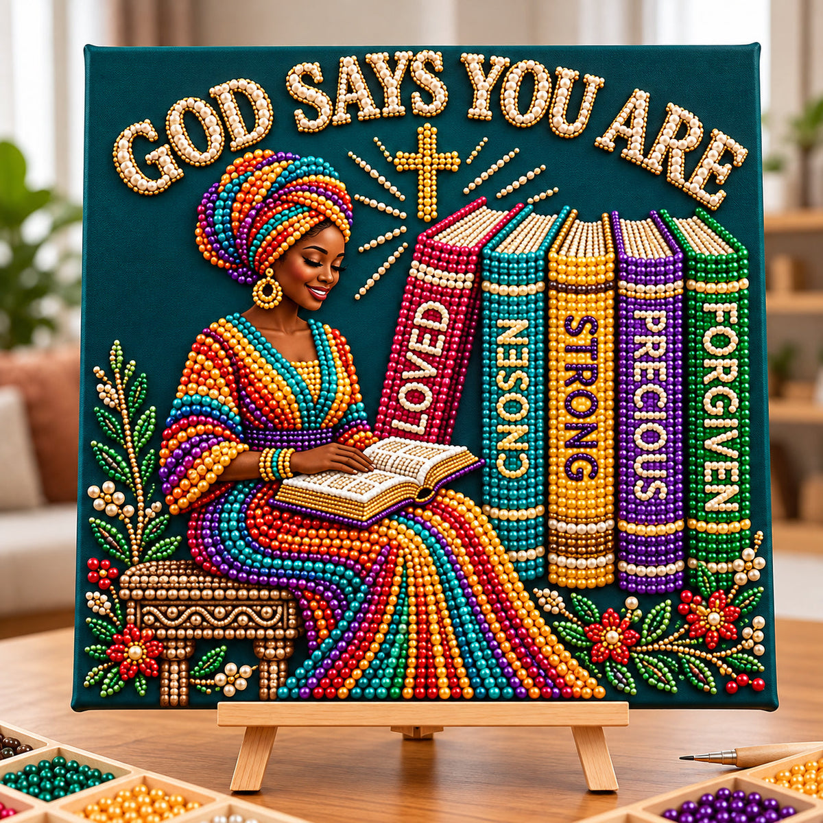 God Says You Are DIY Diamond Pearl Art Kit GFTOPND3973