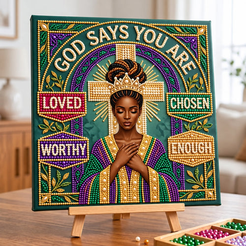 God Says You Are DIY Diamond Pearl Art Kit GFTOPND3974