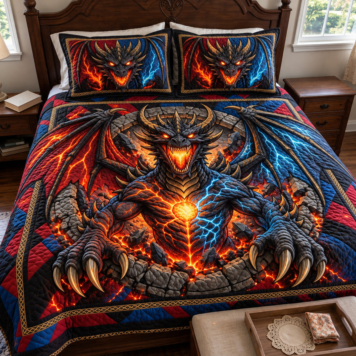 Apocalypse Overlord 3-Piece Quilted Bedding Set GFTOPND4026