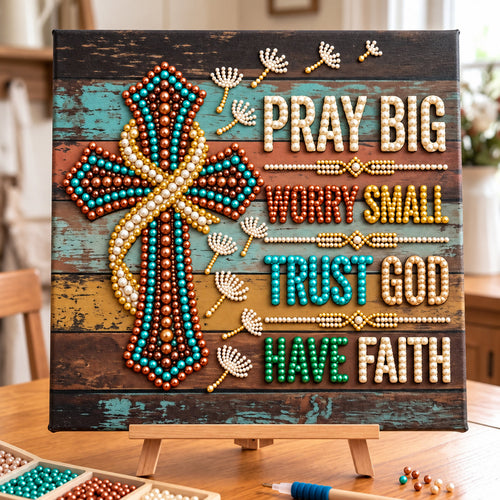 Pray Big DIY Diamond Pearl Art Kit GFTOPND4066