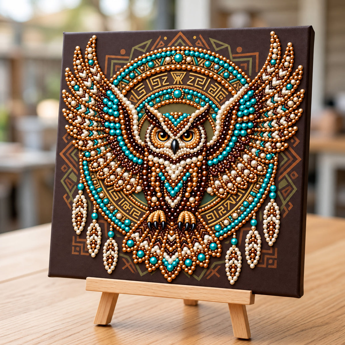 Sacred Owl Guardian DIY Diamond Pearl Art Kit GFTOPND4070