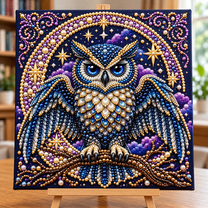 Celestial Night Owl DIY Diamond Pearl Art Kit GFTOPND4073
