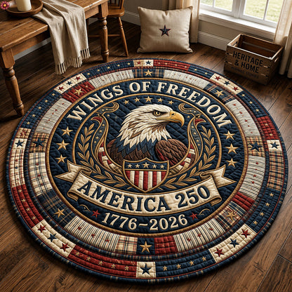 Wings Of Freedom Quilted Round Mat GFTOPND437