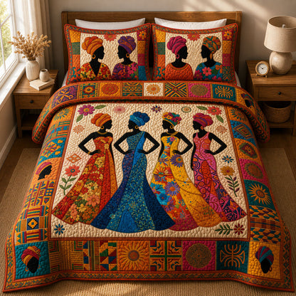 Soulbound Roots 3-Piece Quilted Bedding Set GFTOPND446