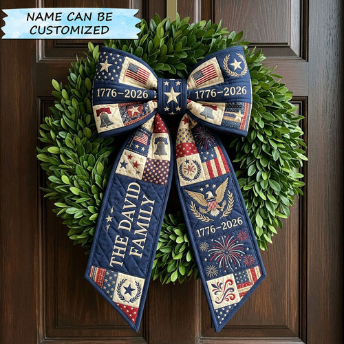 Patriotic 250th Anniversary Quilted Wreath Sash QTCUZ GFTOPND555