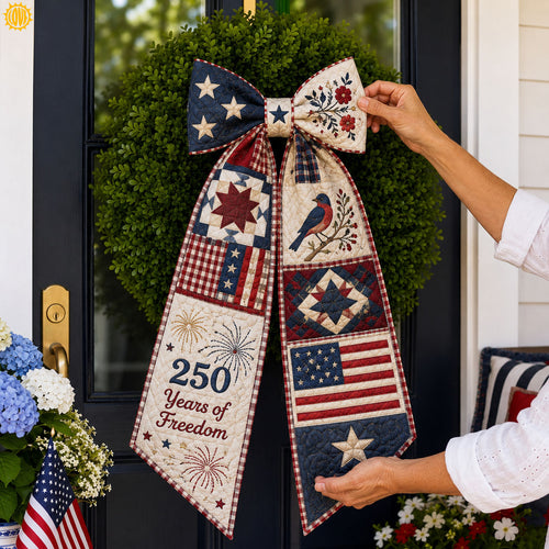 250 Years Of Freedom Quilted Wreath Sash GFTOPND559