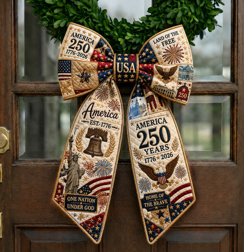 Home of Brave Quilted Wreath Sash GFTOPND561