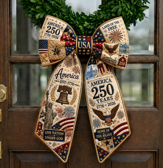 Home of Brave Quilted Wreath Sash GFTOPND561