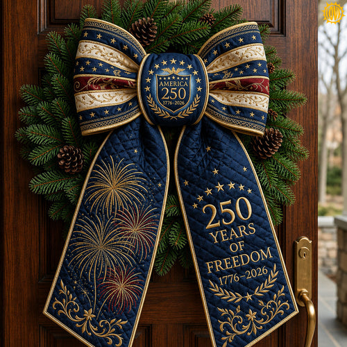 America 250 Fireworks Quilted Wreath Sash GFTOPND564