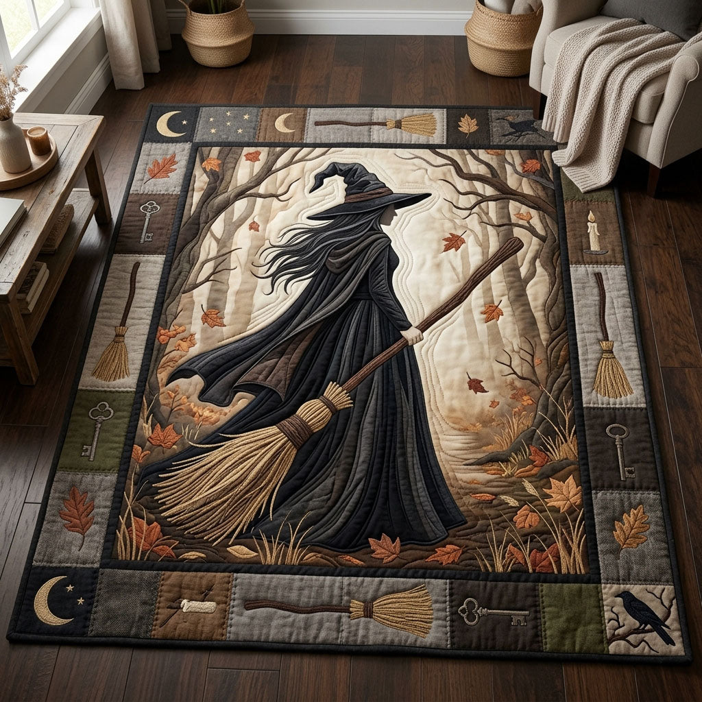 Vintage Witch In Forest Area Rug GFTOPND614