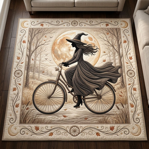 Witch On Bicycle Area Rug GFTOPND616