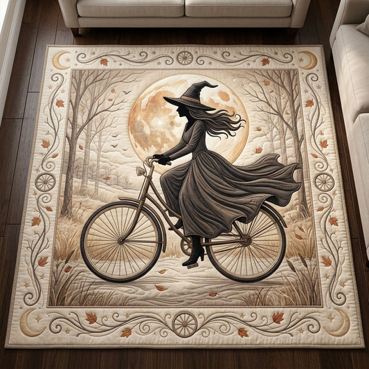 Witch On Bicycle Area Rug GFTOPND616