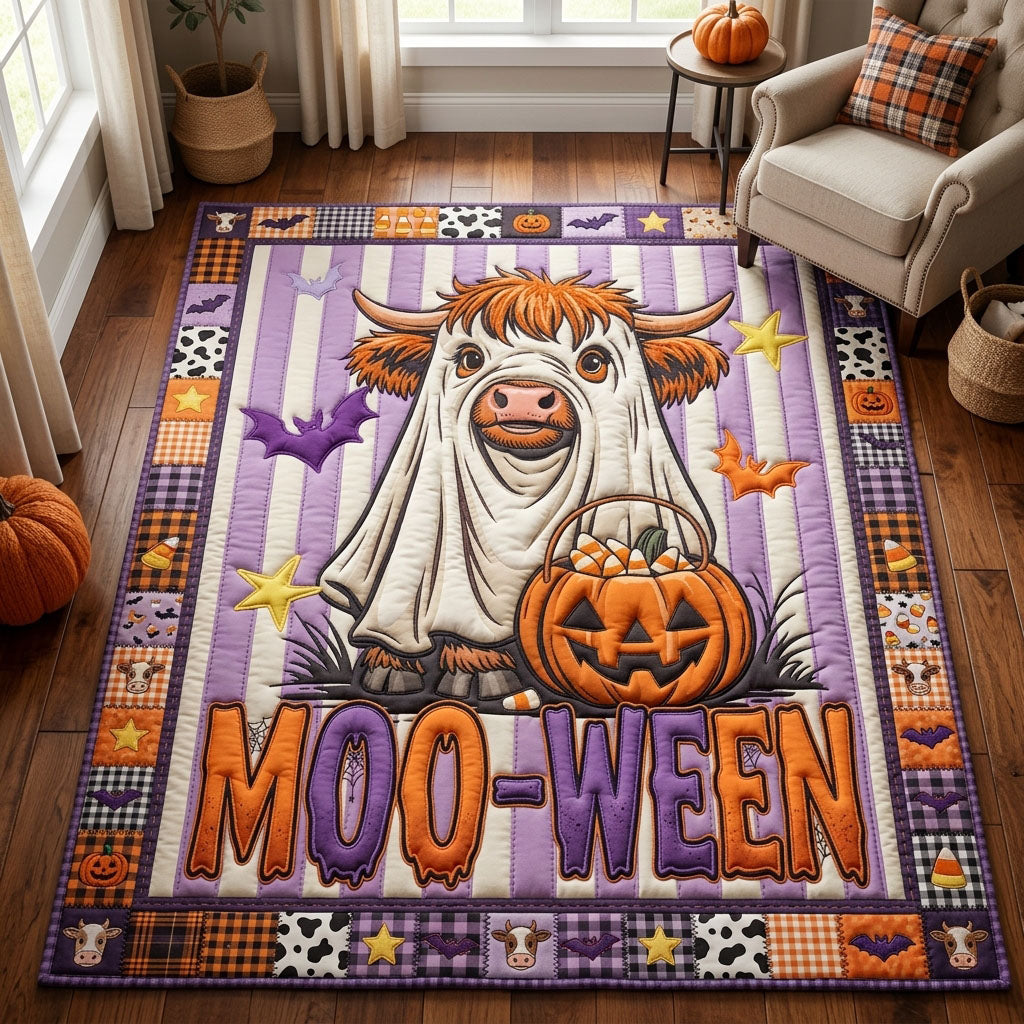 Mooween Pumpkin Cow Area Rug GFTOPND666