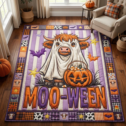 Mooween Pumpkin Cow Area Rug GFTOPND666