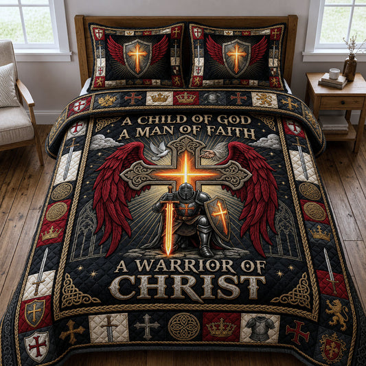 A Child Of God 3-Piece Quilted Bedding Set GFTOPND687