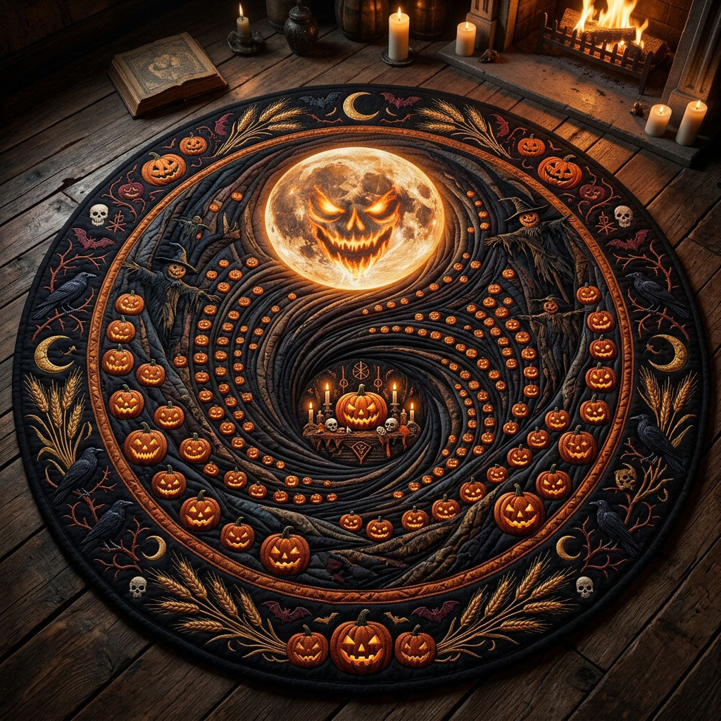Harvest Moon Quilted Round Mat GFTOPND720