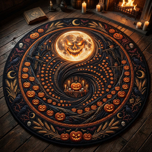 Harvest Moon Quilted Round Mat GFTOPND720