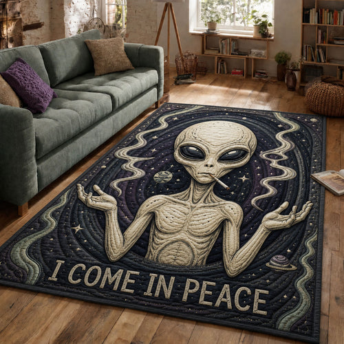 I Come In Peace Area Rug GFTOPND889