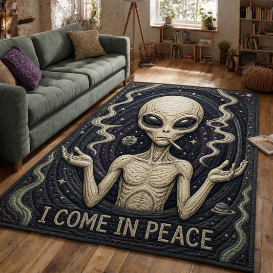 I Come In Peace Area Rug GFTOPND889