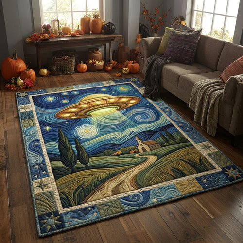 UFO Starry Night Area Rug GFTOPND890