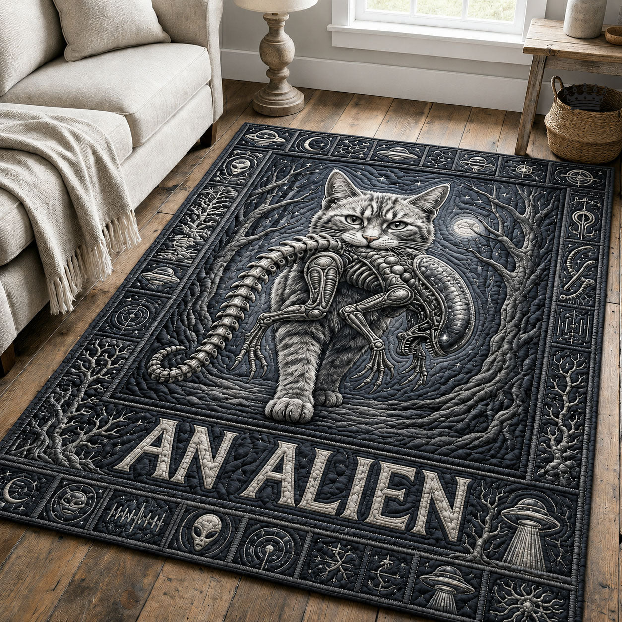 Alien Hunting Area Rug GFTOPND893