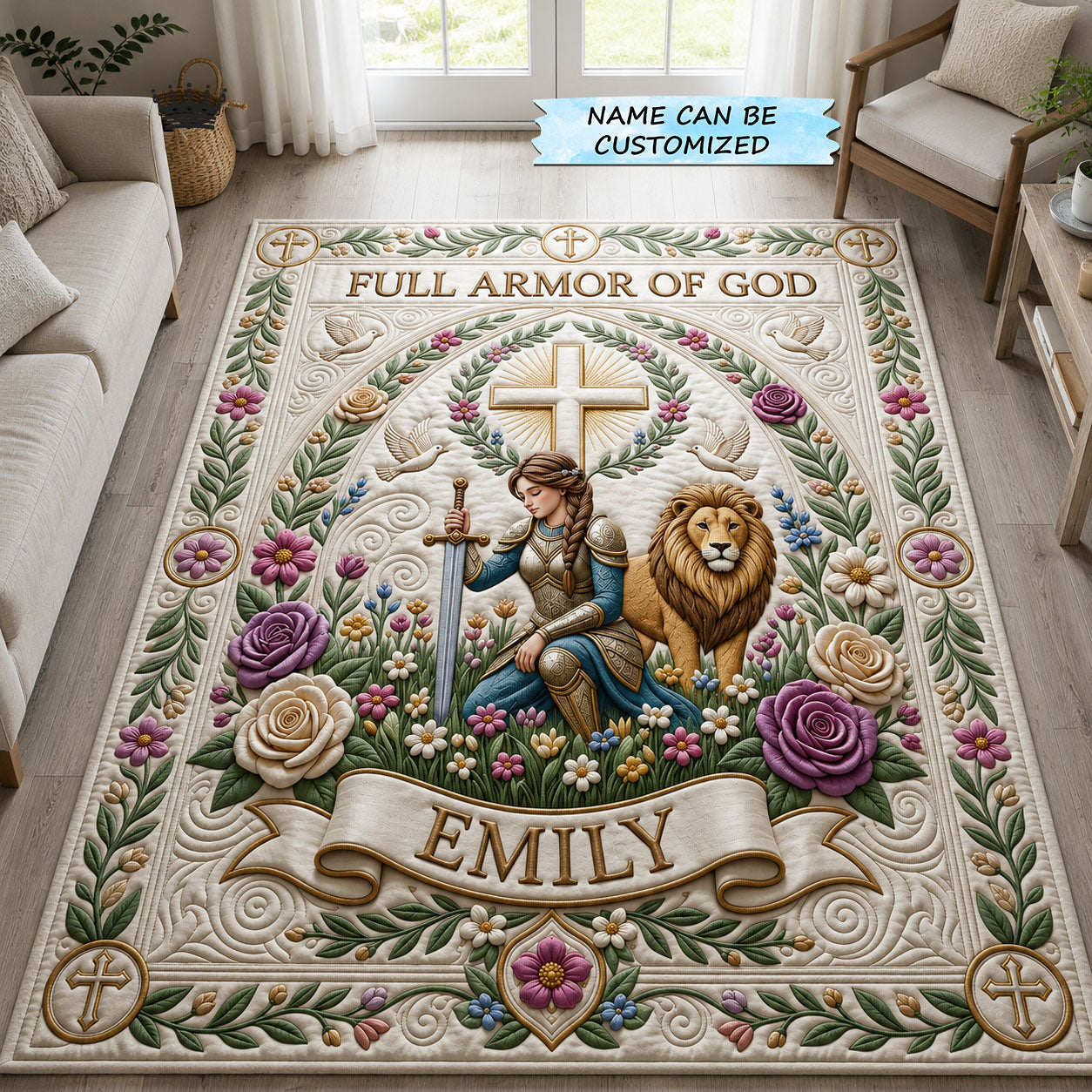 Armor Of God Area Rug QTCUZ GFTOPND969