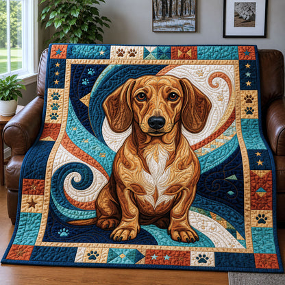 Dachshund Lover Quilted Blanket GFTOPND991