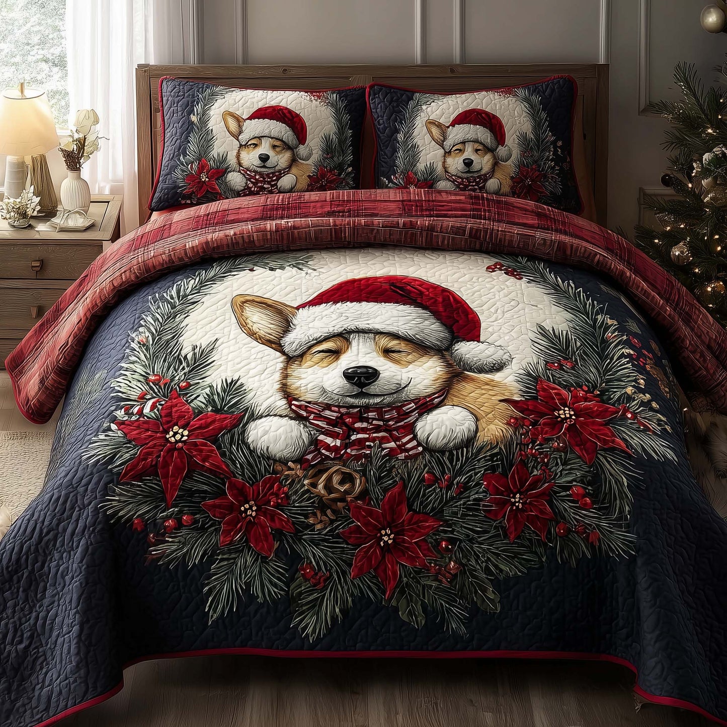 Corgi Cheer Duvet Cover Set GFTOQA101