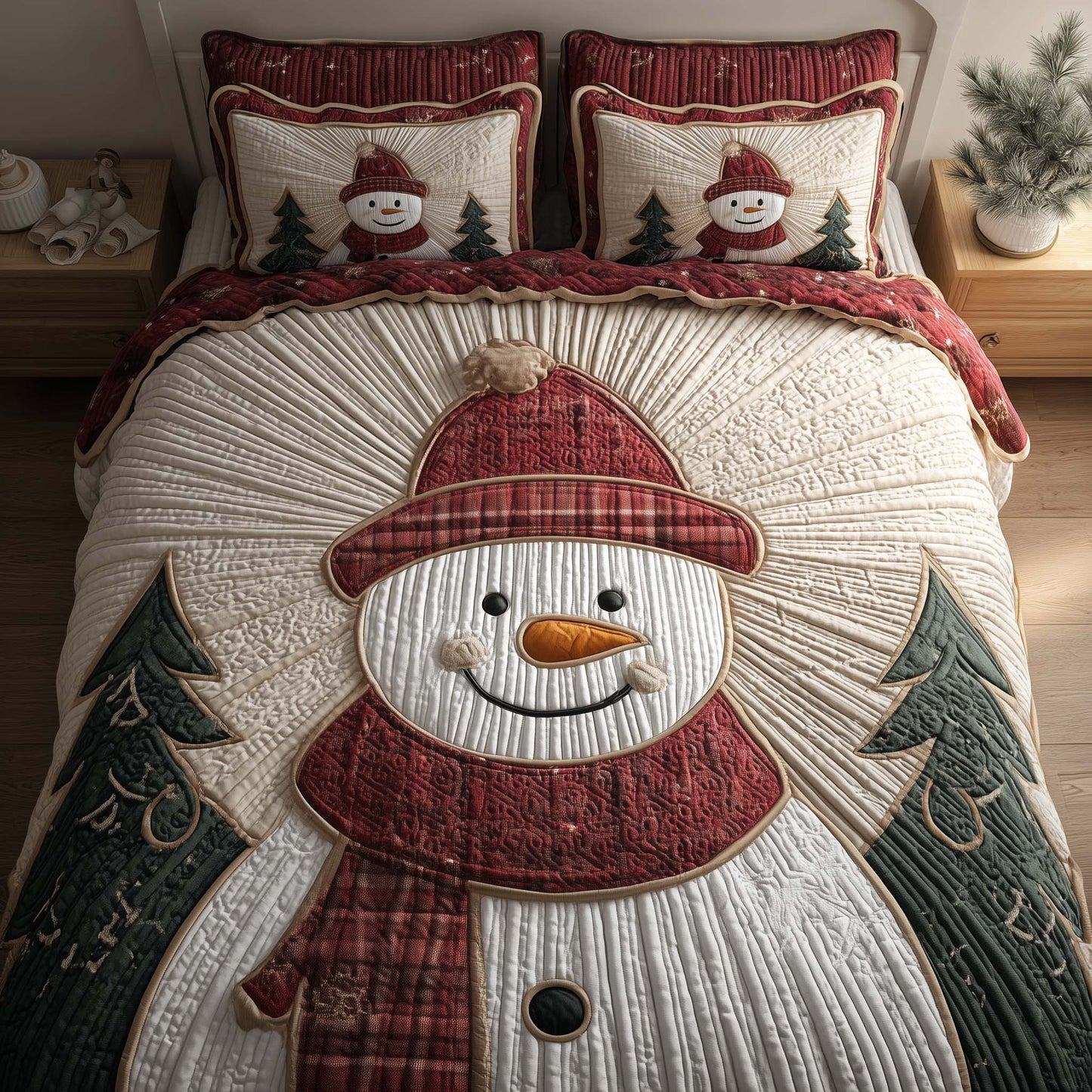 Cozy Snowman Duvet Cover Set GFTOQA106