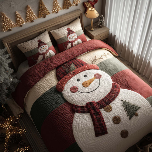 Holly Snowman Duvet Cover Set GFTOQA107
