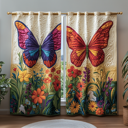 Rainbow Meadow Quilted Curtains GFTOQA1074