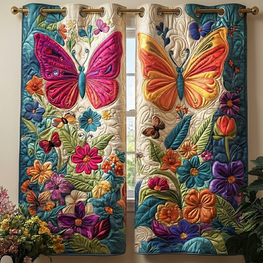 Tropical Symphony Quilted Curtains GFTOQA1077