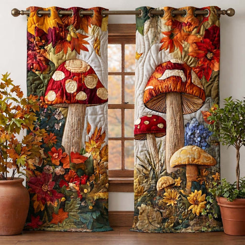 Autumn Serenity Quilted Curtains GFTOQA1083