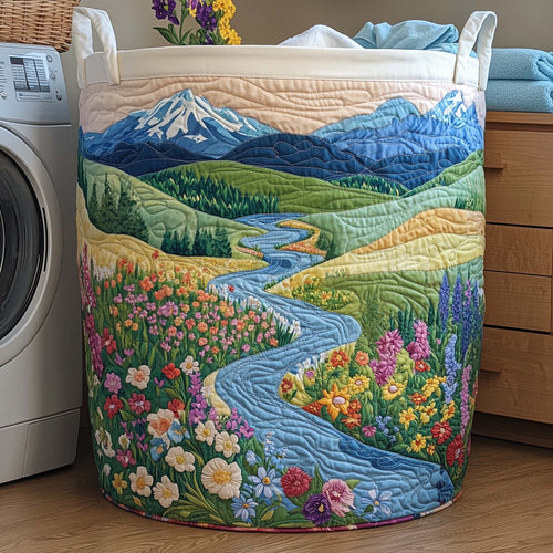 Spring Valley Quilted Laundry Basket GFTOQA1107