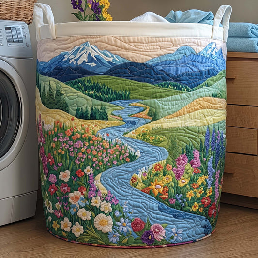 Spring Valley Quilted Laundry Basket GFTOQA1107