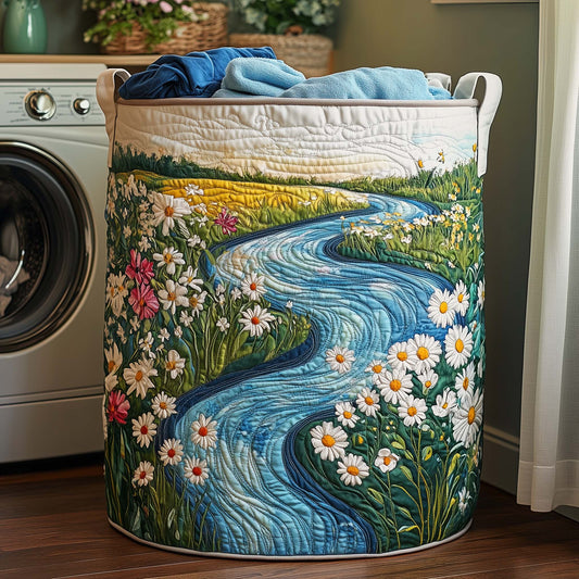 Golden Stream Quilted Laundry Basket GFTOQA1110