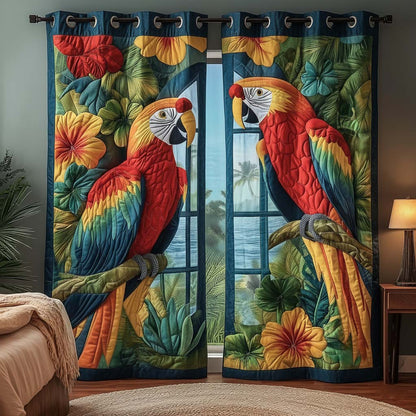 Tropical Windows Quilted Curtains GFTOQA1139