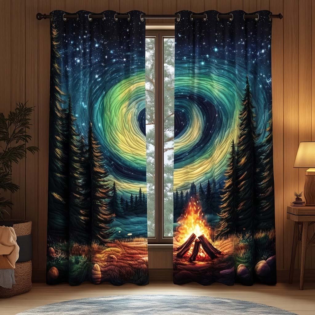 Northern Serenity Quilted Curtains GFTOQA1143