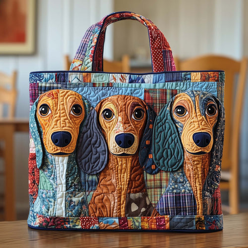 Triple Sausage Quilted Tote Bag GFTOQA1183