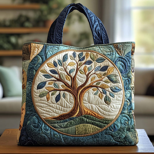Life Roots Quilted Tote Bag GFTOQA1188
