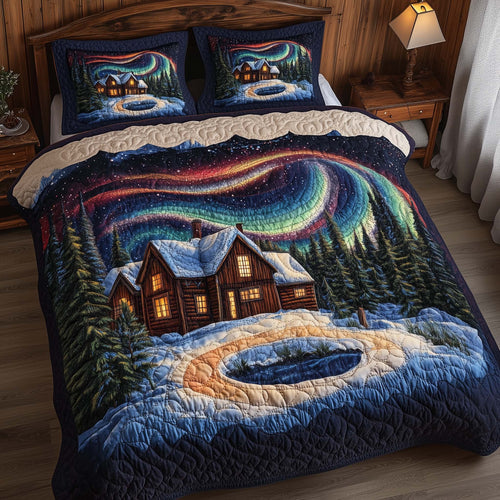 Northern Homestead 3-Piece Quilted Bedding Set GFTOQA1215