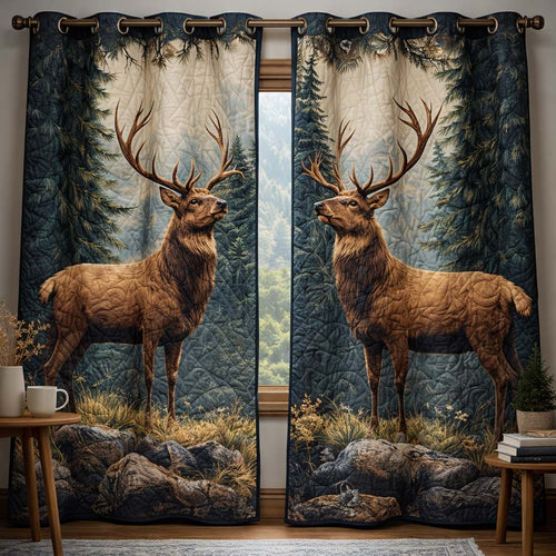 Forest Monarch Quilted Curtains GFTOQA1233